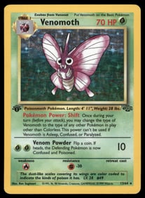 Venomoth 1st Ed. Jungle #13/64 Holo Pokemon Card
