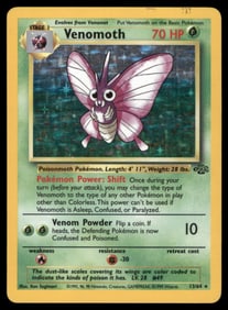 Venomoth (13) Jungle #13/64 Holo Pokemon Card