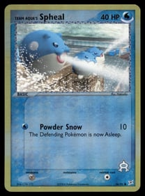 Team Aqua's Spheal Team Magma vs Team Aqua #56/95 Holo Pokemon Card