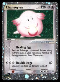 Chansey ex Ruby and Sapphire #96/109 Holo Pokemon Card