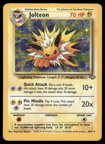 Jolteon (4) Jungle #04/64 Holo Pokemon Card