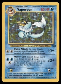 Vaporeon (12) Jungle #12/64 Holo Pokemon Card