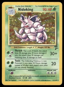 Nidoking Base Set 2 #011/130 Holo Pokemon Card