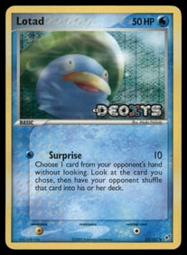 Lotad Stamped Deoxys #35/107 Holo Pokemon Card