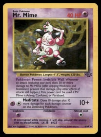 Mr. Mime (6) Jungle #06/64 Holo Pokemon Card