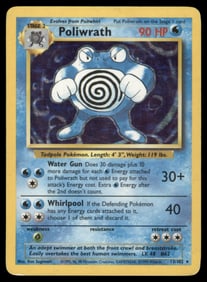 Poliwrath Base Set #013/102 Holo Pokemon Card