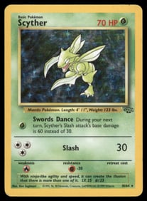 Scyther (10) Jungle #10/64 Holo Pokemon Card