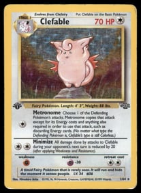 Clefable 1st Ed. Jungle #01/64 Holo Pokemon Card