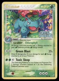 Venusaur Stamped Crystal Guardians #28/100 Holo Pokemon Card