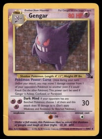 Gengar (5) Fossil #05/62 Holo Pokemon Card