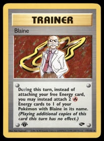 Blaine 1st Ed. Gym Challenge #017/132 Holo Pokemon Card