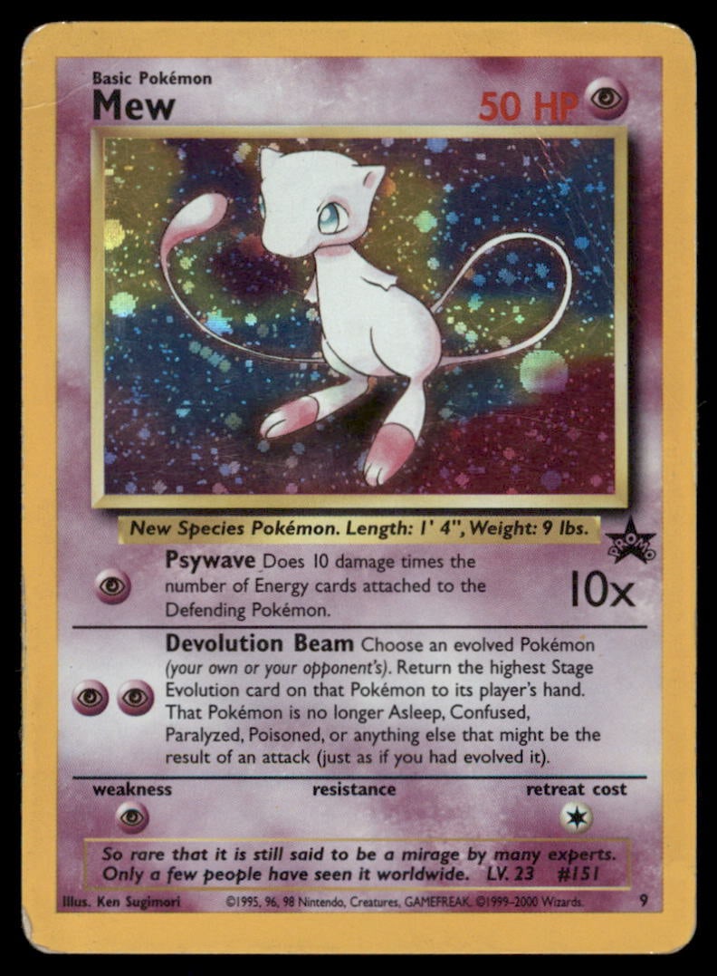 Mew WoTC Promo #8 Holo Pokemon Card: We offer combined shipping on multiple items. Buyers may also arrange their own shipping. LiveShipping is a separate and independent option for shipping that is NOT a part of the auction house or thei