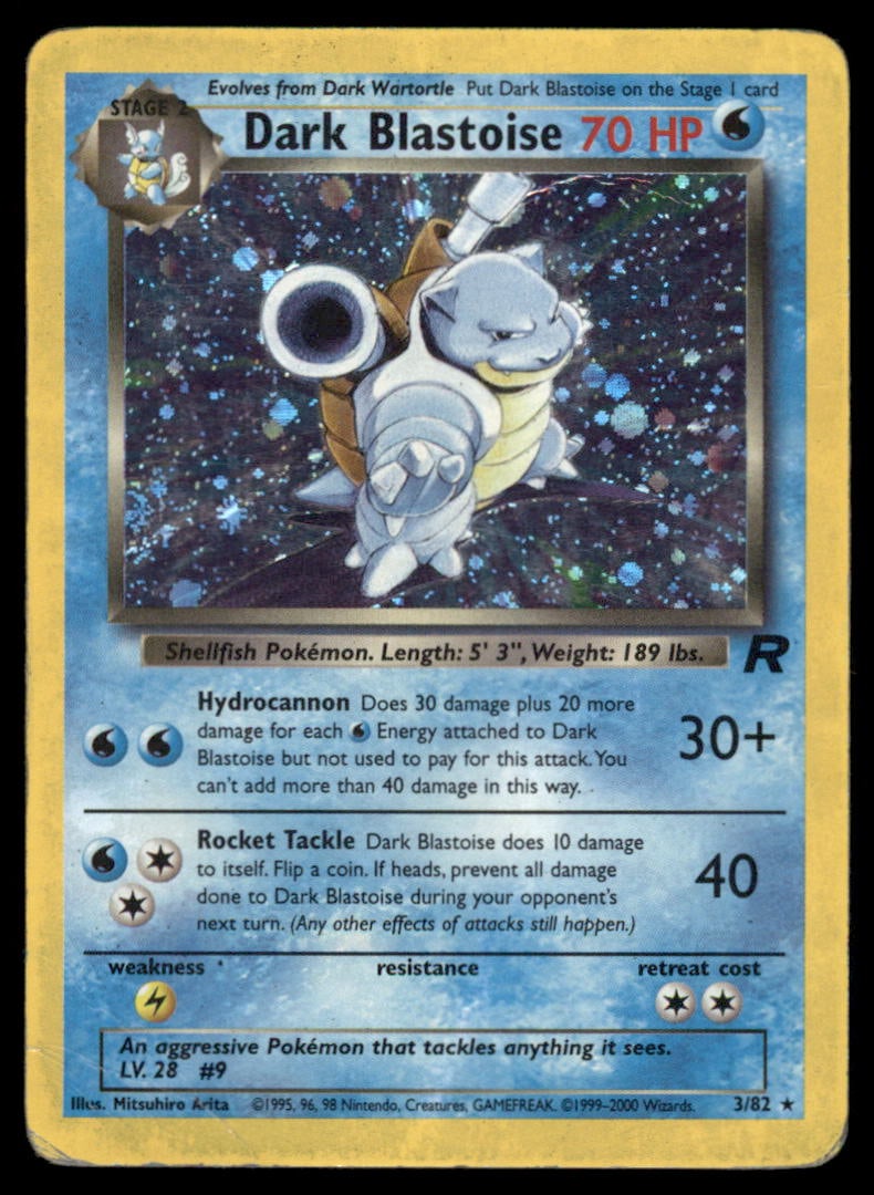 Dark Blastoise (3) Team Rocket #03/82 Holo Pokemon Card (1 of 2)