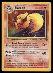 Flareon (3) Jungle #03/64 Holo Pokemon Card