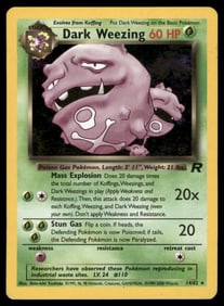 Dark Weezing (14) Team Rocket #14/82 Holo Pokemon Card