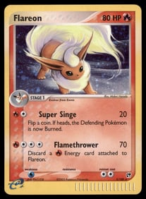 Flareon Sandstorm #5/100 Holo Pokemon Card