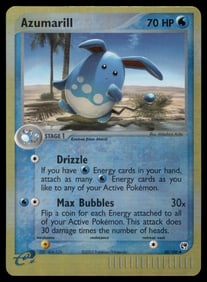 Azumarill Sandstorm #30/100 Holo Pokemon Card