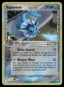 Vaporeon (Delta Species) Delta Species #18/113 Holo Pokemon Card