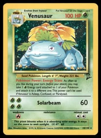 Venusaur Base Set 2 #018/130 Holo Pokemon Card