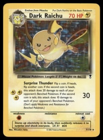 Dark Raichu Legendary Collection #007/110 Holo Pokemon Card