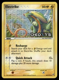 Electrike Stamped Deoxys #60/107 Holo Pokemon Card