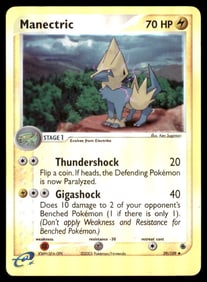 Manectric Ruby and Sapphire #39/109 Holo Pokemon Card