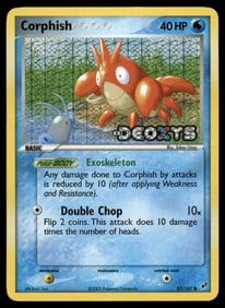 Corphish Stamped Deoxys #57/107 Holo Pokemon Card