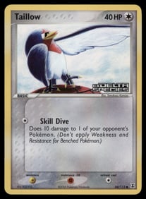 Taillow Stamped Delta Species #86/113 Holo Pokemon Card