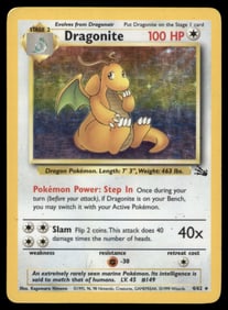 Dragonite (4) Fossil #04/62 Holo Pokemon Card