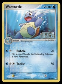 Wartortle Stamped Crystal Guardians #42/100 Holo Pokemon Card