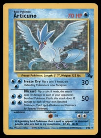 Articuno (2) Fossil #02/62 Holo Pokemon Card