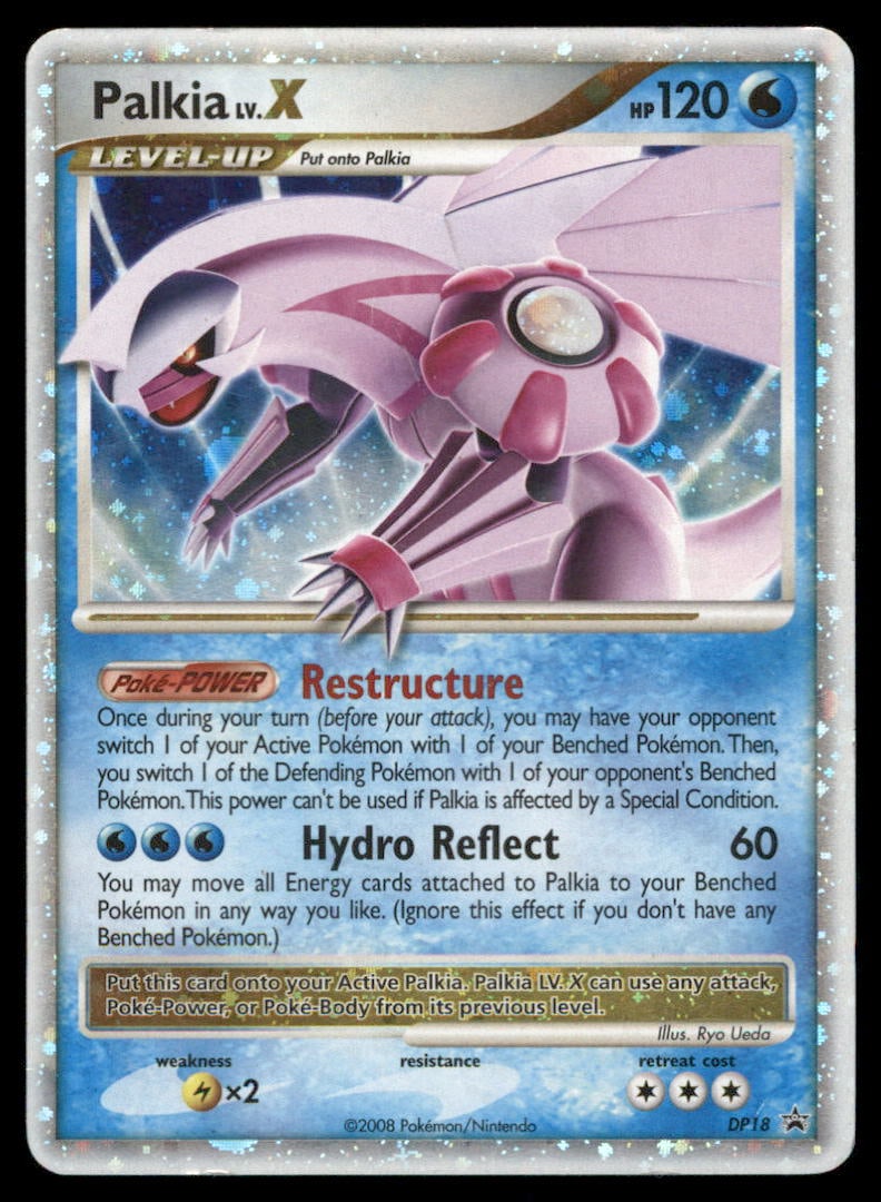 Palkia LV.X Diamond and Pearl Promos #DP18 Holo Pokemon Card (1 of 2)