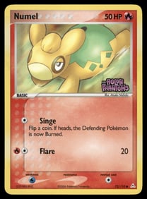 Numel Stamped Deoxys #68/107 Holo Pokemon Card