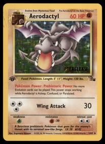 Aerodactyl (Prerelease) WoTC Promo #01/62 Holo Pokemon Card