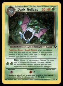 Dark Golbat (7) Team Rocket #07/82 Holo Pokemon Card