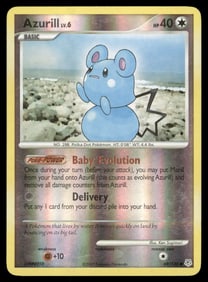 Azurill Diamond and Pearl #69/130 Holo Pokemon Card