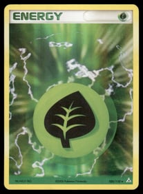 Grass Energy Holon Phantoms #105/110 Holo Pokemon Card