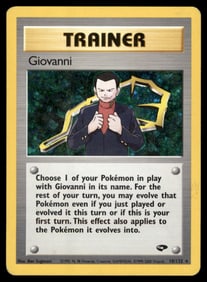 Giovanni (18) Gym Challenge #018/132 Holo Pokemon Card