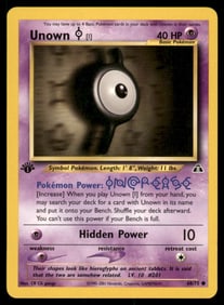 Unown I 1st Ed. Neo Pokemon Card