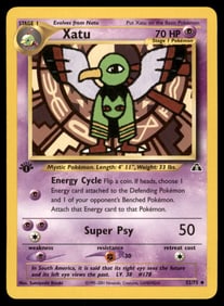 Xatu 1st Ed. Neo Pokemon Card