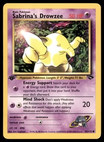 Sabrina's Drowzee 1st Ed. Gym Pokemon Card