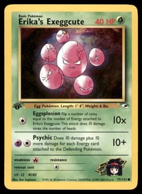 Erika's Exeggcute 1st Ed. Rocket Pokemon Card