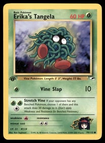 Erika's Tangela 1st Ed. Rocket Pokemon Card