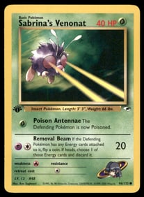 Erika's Venonat 1st Ed. Rocket Pokemon Card