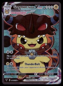 Greymon Pikachu Cosplay CUSTOM DIY FAN MADE CARD