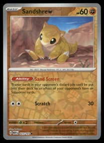 Sandshrew 151 Reverse Holo Pokemon Card