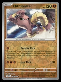 Hitmonlee 151 Reverse Holo Pokemon Card