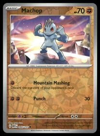 Machop 151 Reverse Holo Pokemon Card