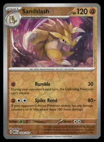 Sandslash 151 Reverse Holo Pokemon Card