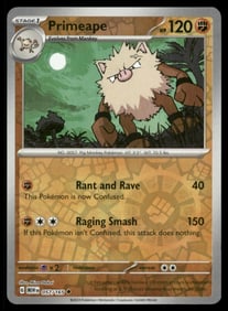 Primeape 151 Reverse Holo Pokemon Card